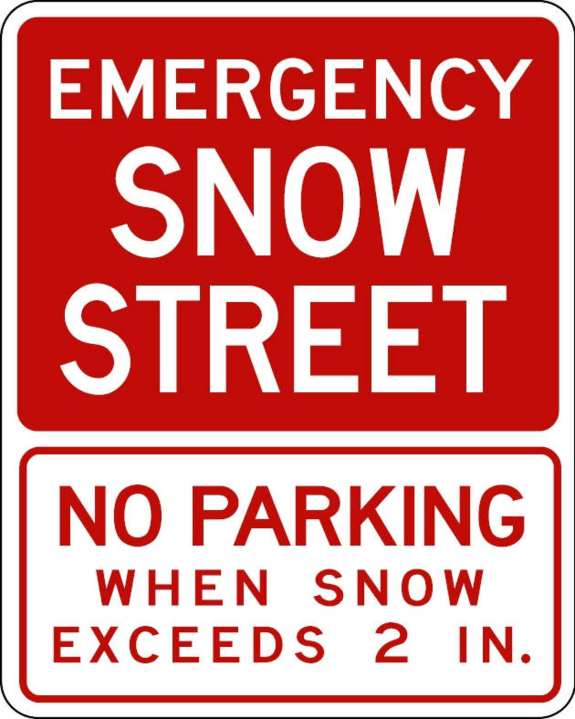 Emergency Parking Snow Ban in Effect starting at 8PM on 12/1/20